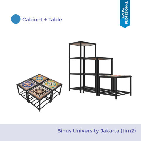 Cabinet + Table Lamp