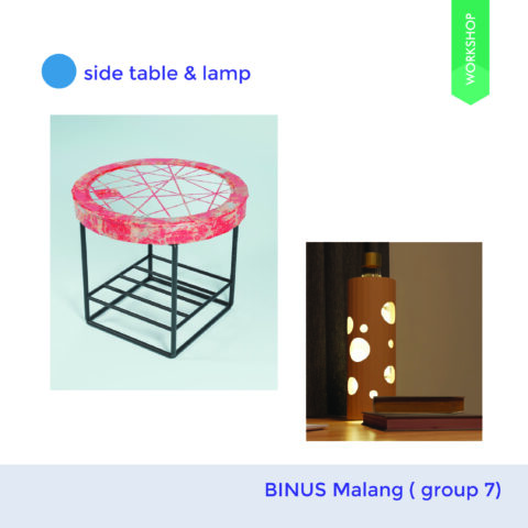 Side Table/ Lamp